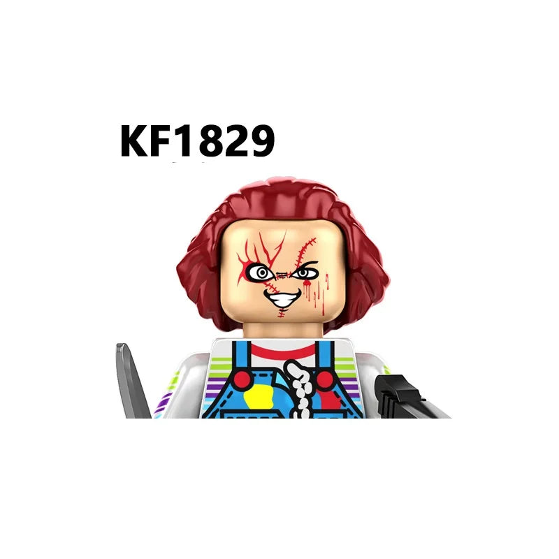 Spooky Horror Minifigure Pack – Witch, Vampire, Zombie, Demon & More