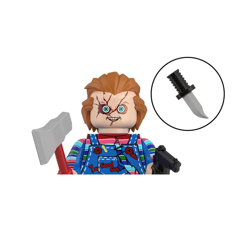 Spooky Horror Minifigure Pack – Witch, Vampire, Zombie, Demon & More