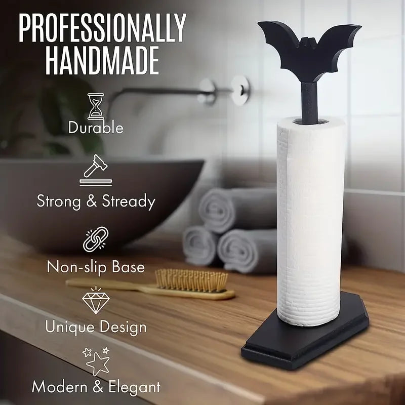 The Witchy Bat Kitchen Roll Stand