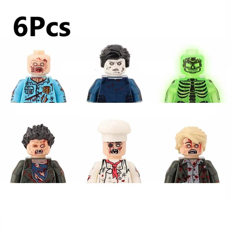 Spooky Horror Minifigure Pack – Witch, Vampire, Zombie, Demon & More