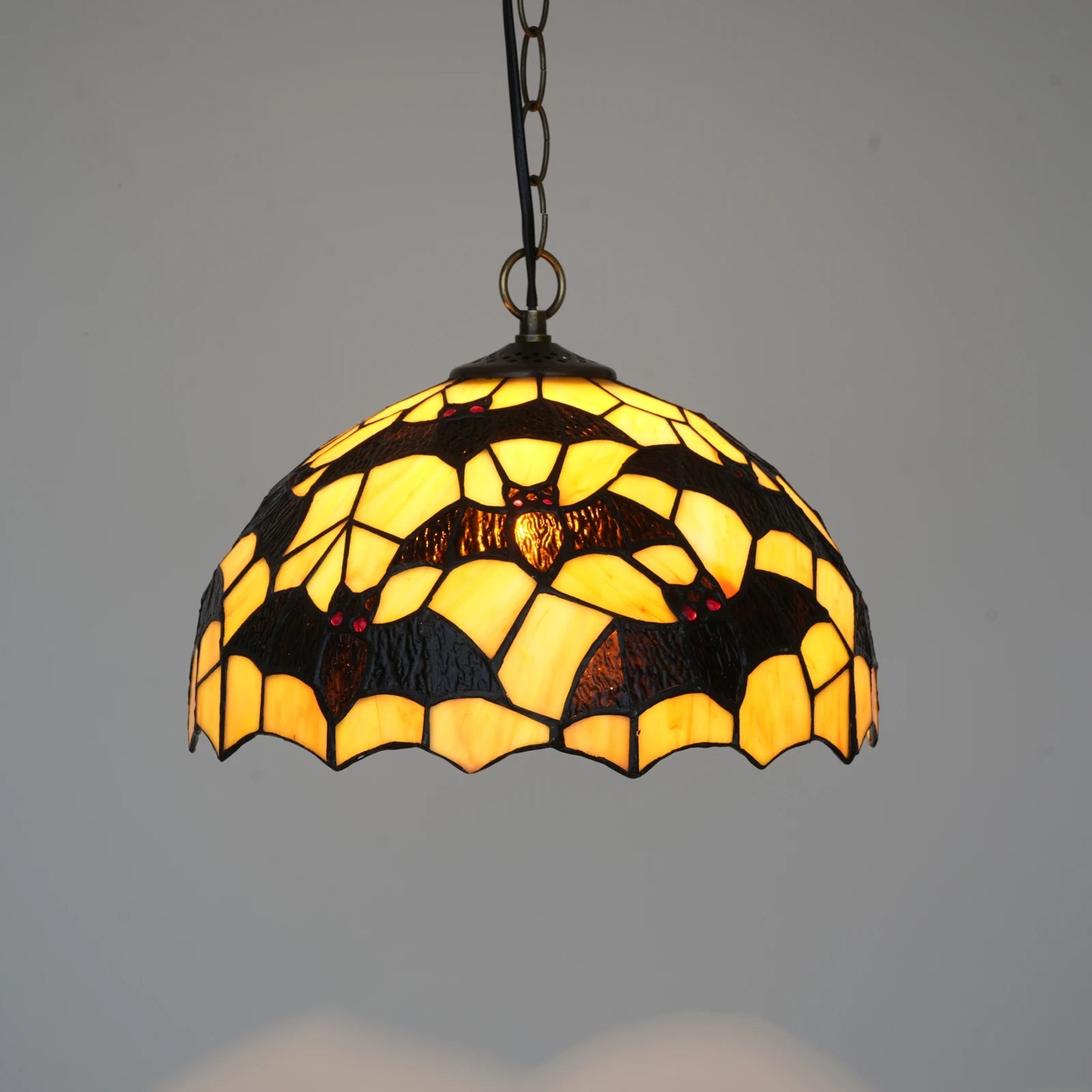 The Batty Boudoir Stained Glass Shade