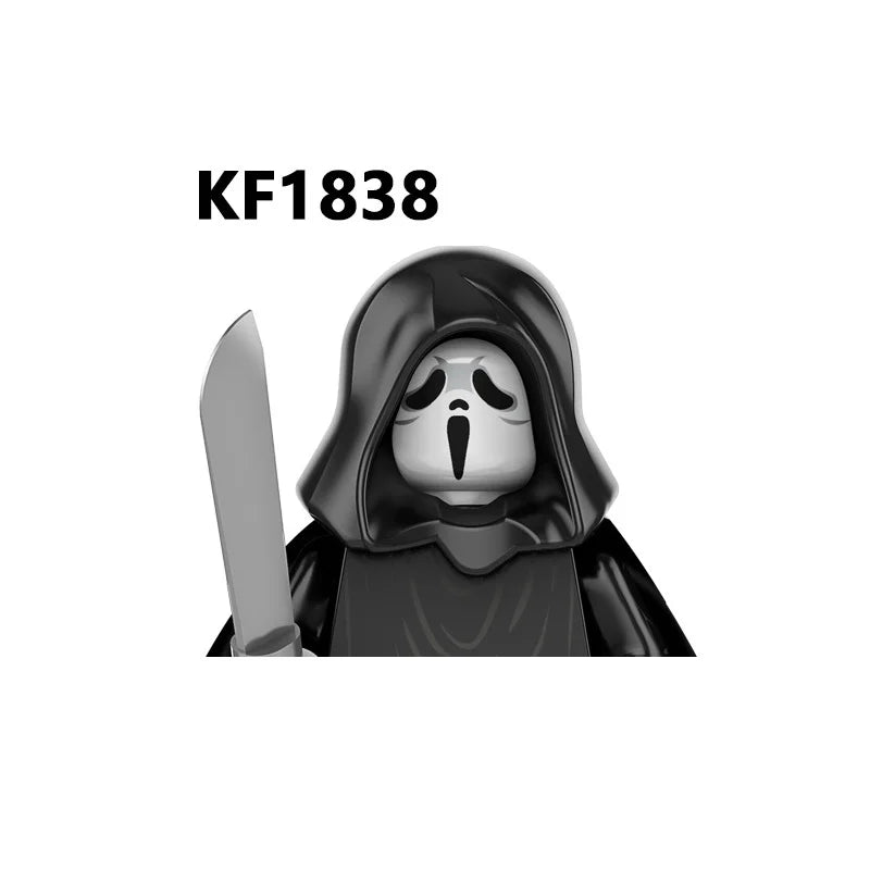 Spooky Horror Minifigure Pack – Witch, Vampire, Zombie, Demon & More