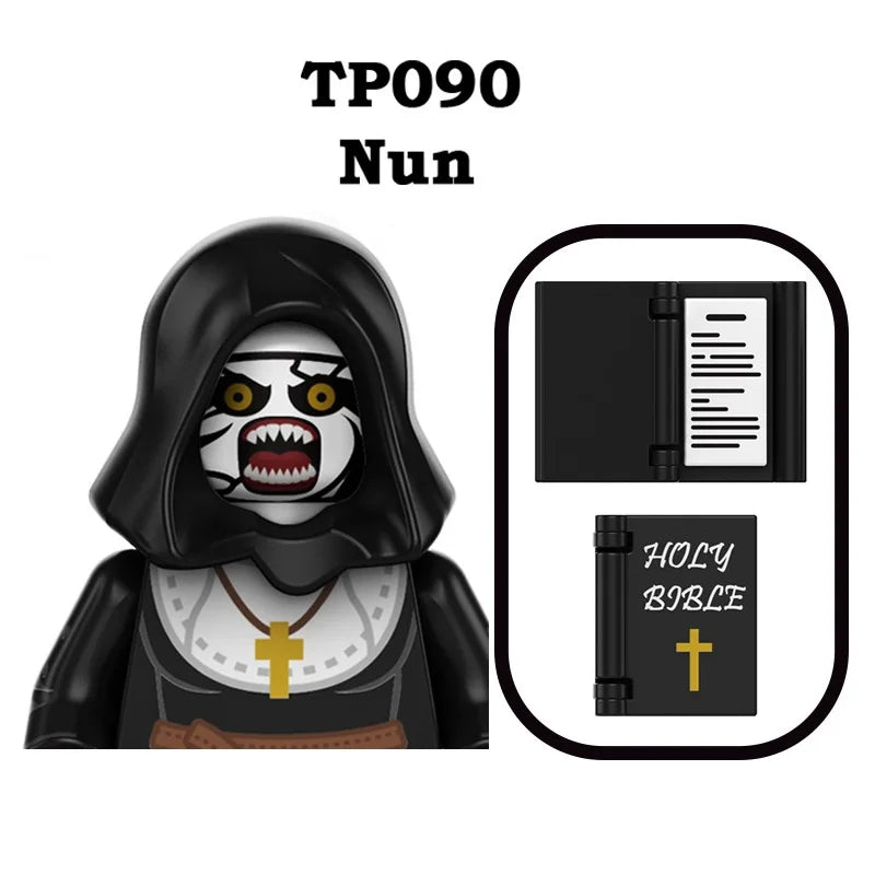 Spooky Horror Minifigure Pack – Witch, Vampire, Zombie, Demon & More