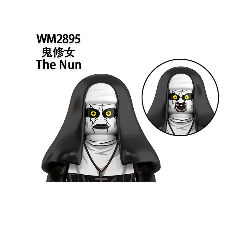 Spooky Horror Minifigure Pack – Witch, Vampire, Zombie, Demon & More