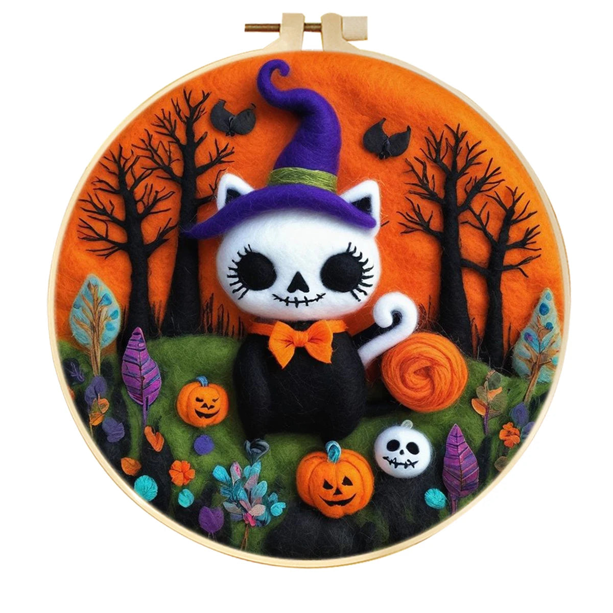 The Midnight Cat Needle Felting Kit