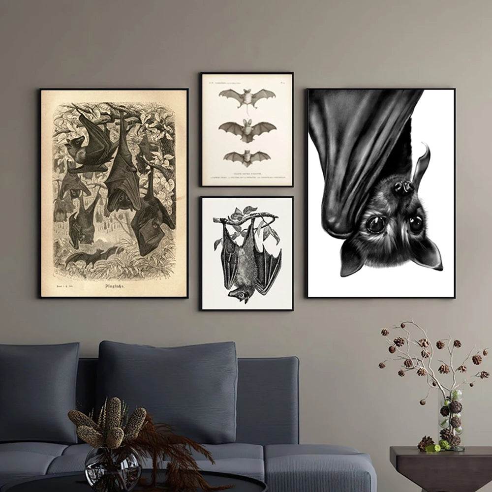 The Gothic Bat Wall Art Print