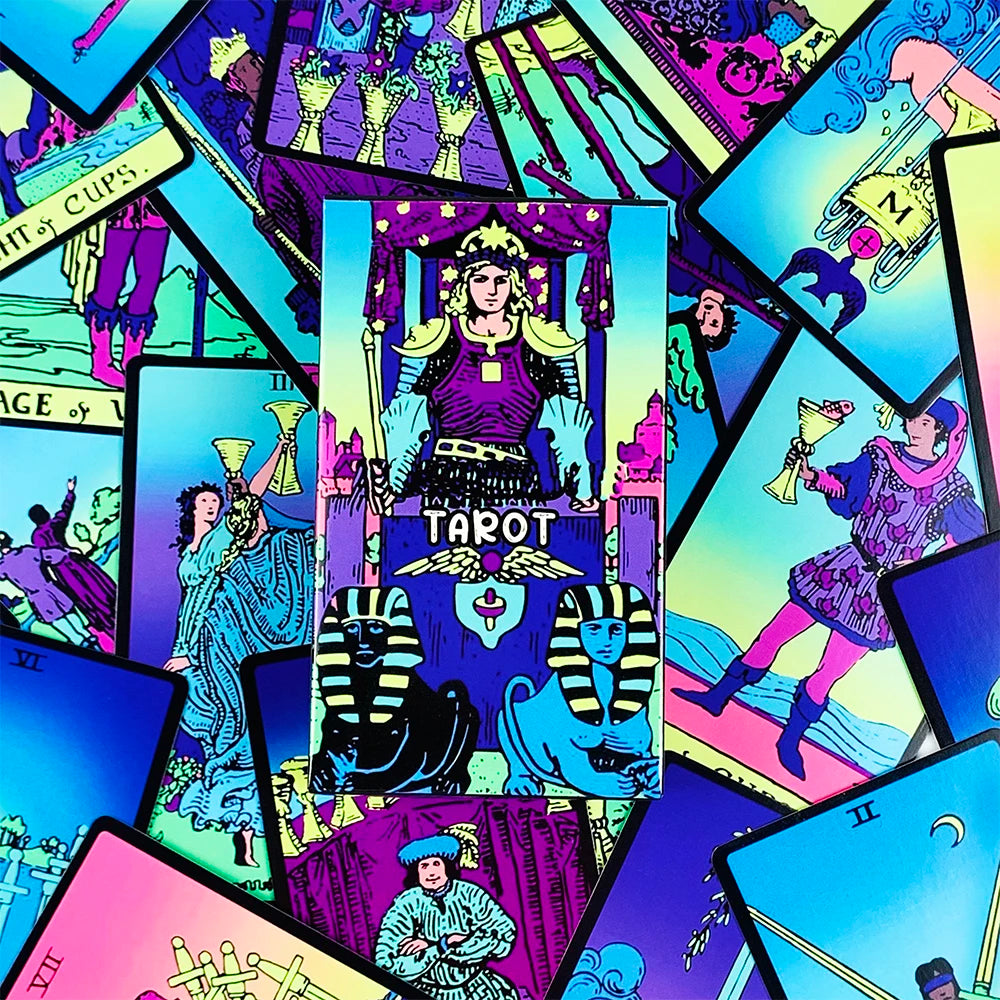 The Classic Neon Tarot Deck — 78 Cards