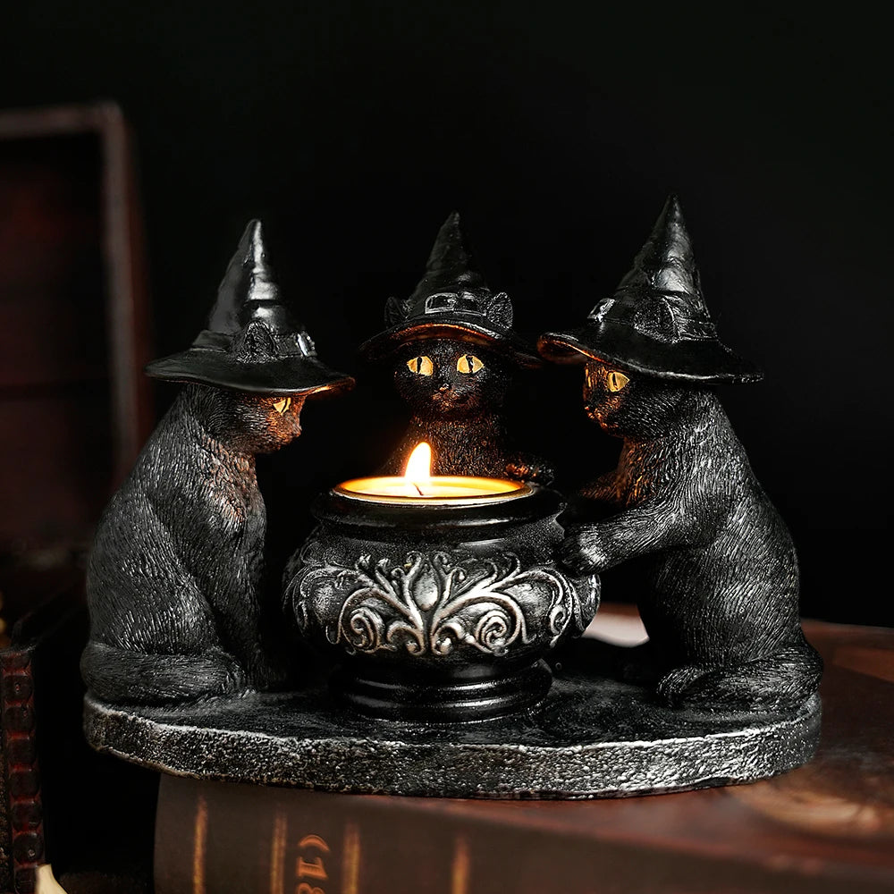 The Witch's Cauldron Candle Holder