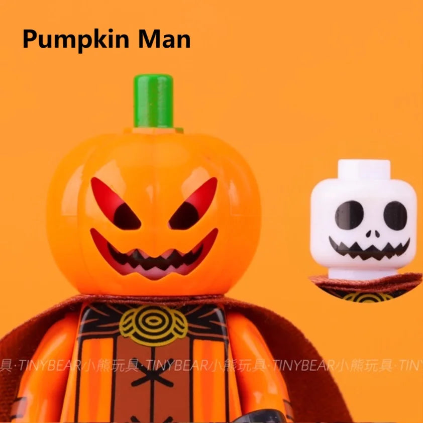 Spooky Horror Minifigure Pack – Witch, Vampire, Zombie, Demon & More