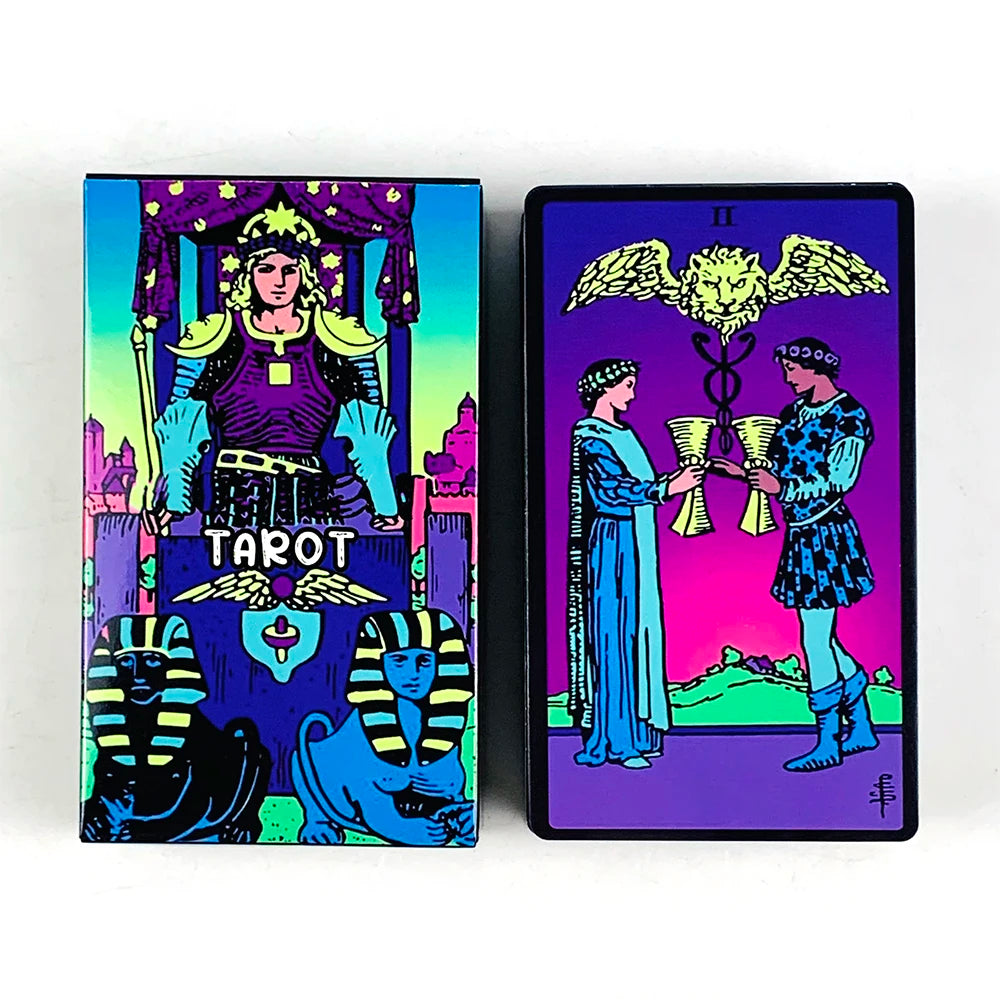 The Classic Neon Tarot Deck — 78 Cards