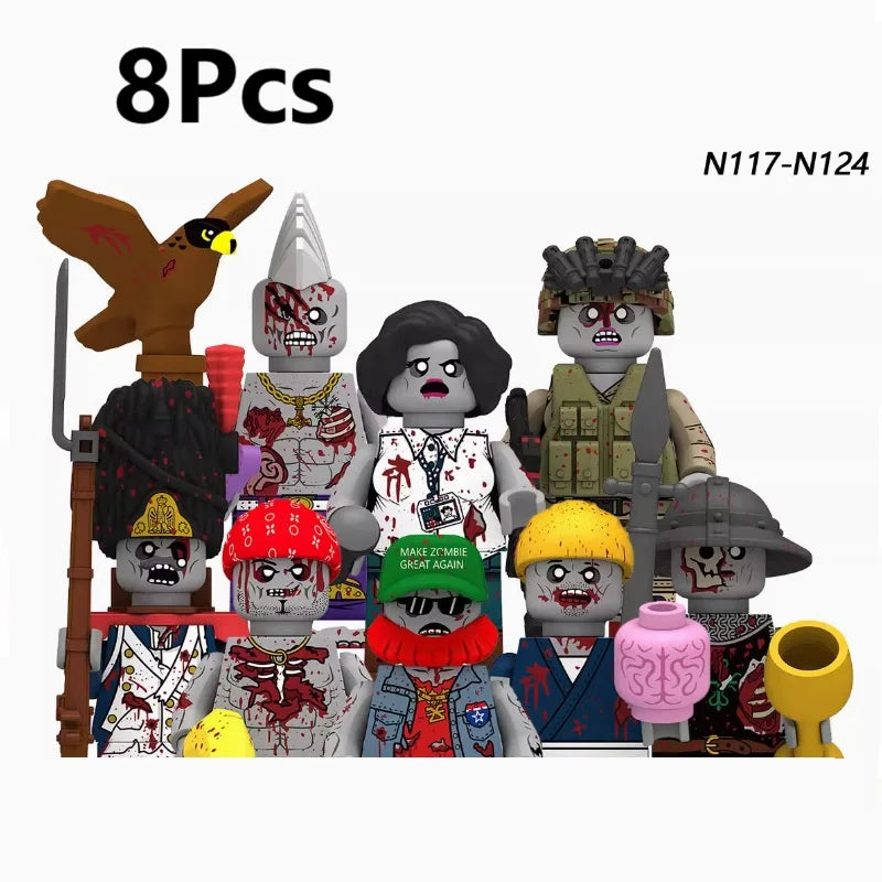 Spooky Horror Minifigure Pack – Witch, Vampire, Zombie, Demon & More