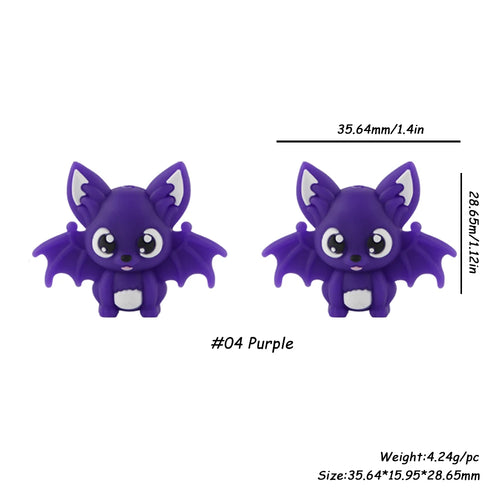 Batty Silicone Craft Beads