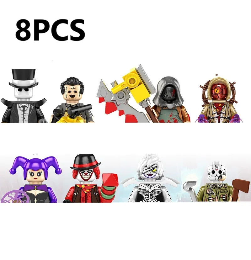 Spooky Horror Minifigure Pack – Witch, Vampire, Zombie, Demon & More