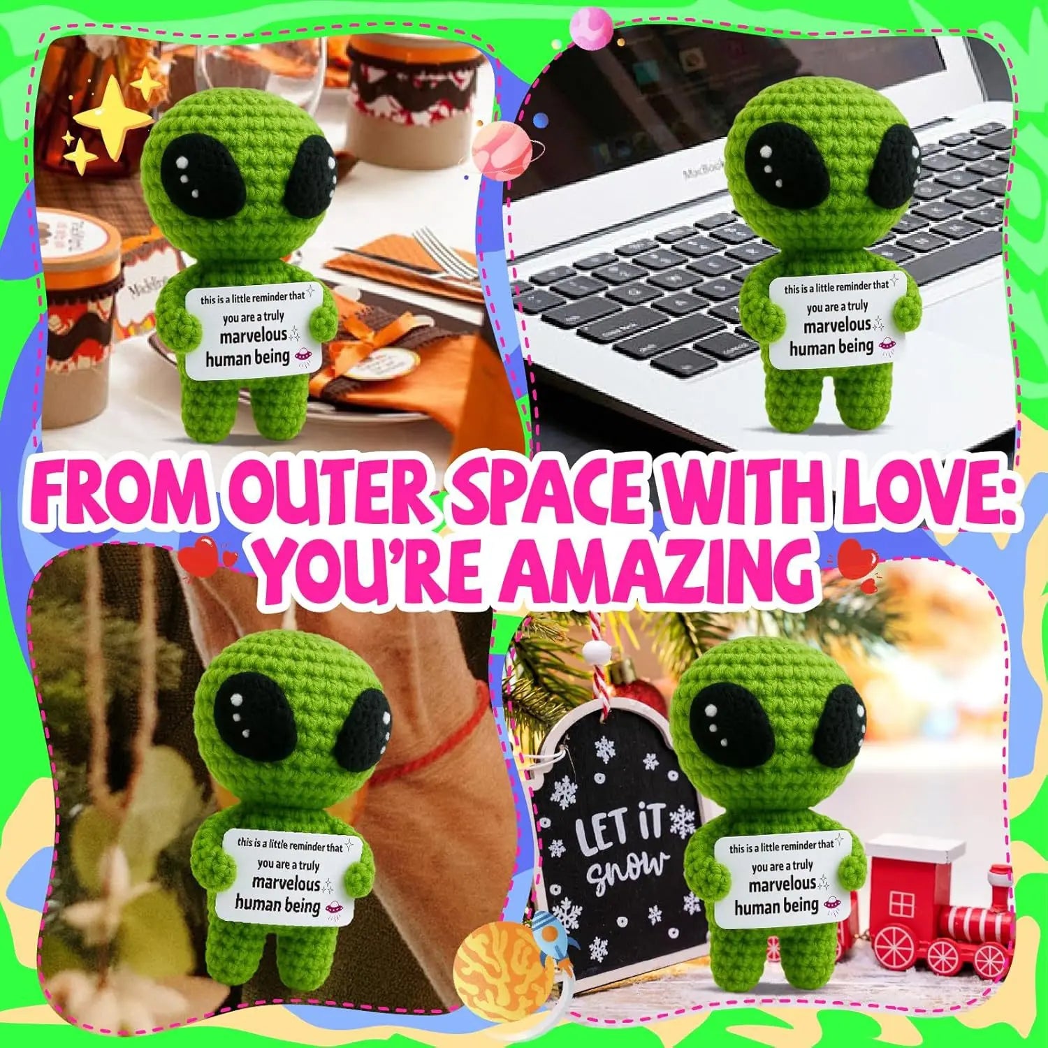 Cosmo the Positive Alien — Gift Doll & Card
