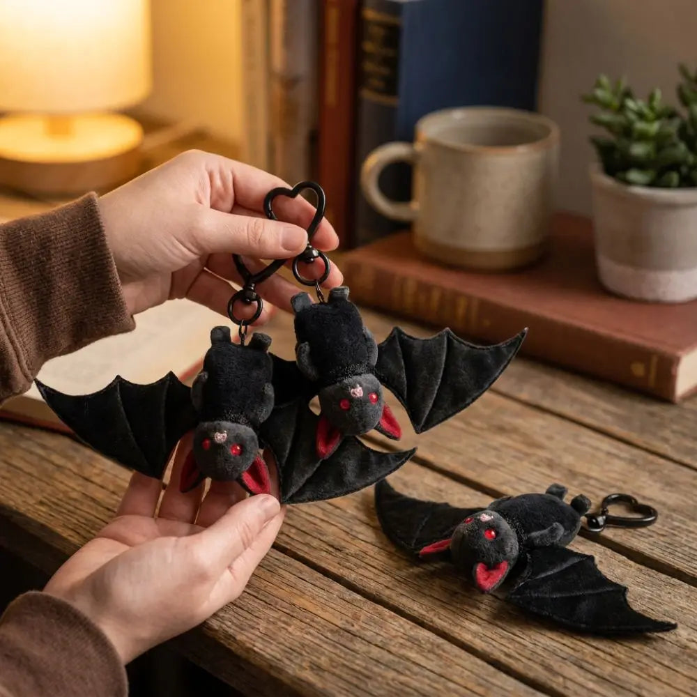 Flip the Bat Plush Keychain