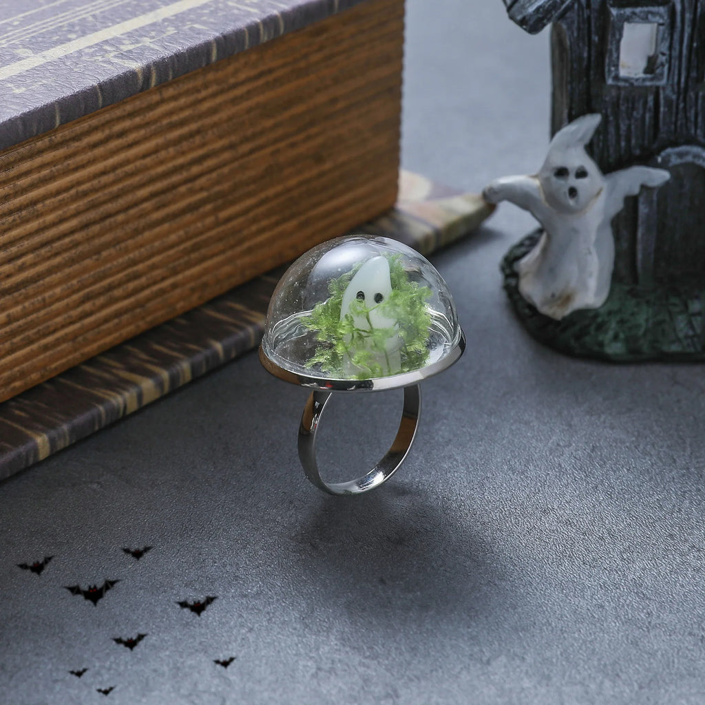 Ghost in a Bottle Earrings – Handmade Glow Drop Earrings