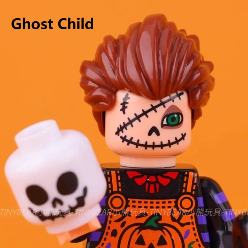 Spooky Horror Minifigure Pack – Witch, Vampire, Zombie, Demon & More