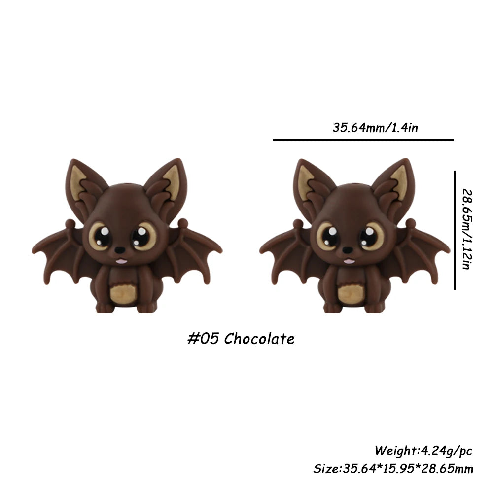 Batty Silicone Craft Beads
