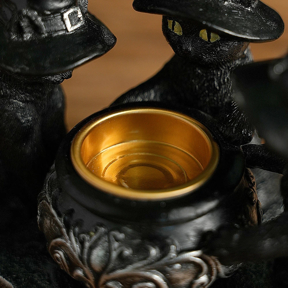 The Witch's Cauldron Candle Holder