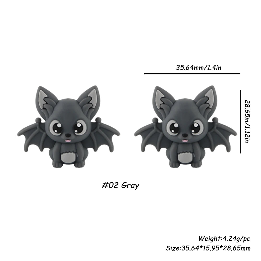 Batty Silicone Craft Beads