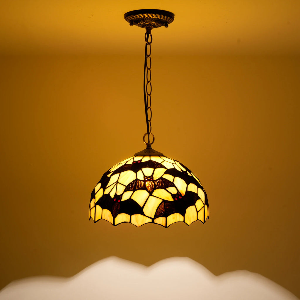 The Batty Boudoir Stained Glass Shade