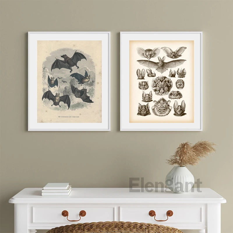 The Gothic Bat Wall Art Print