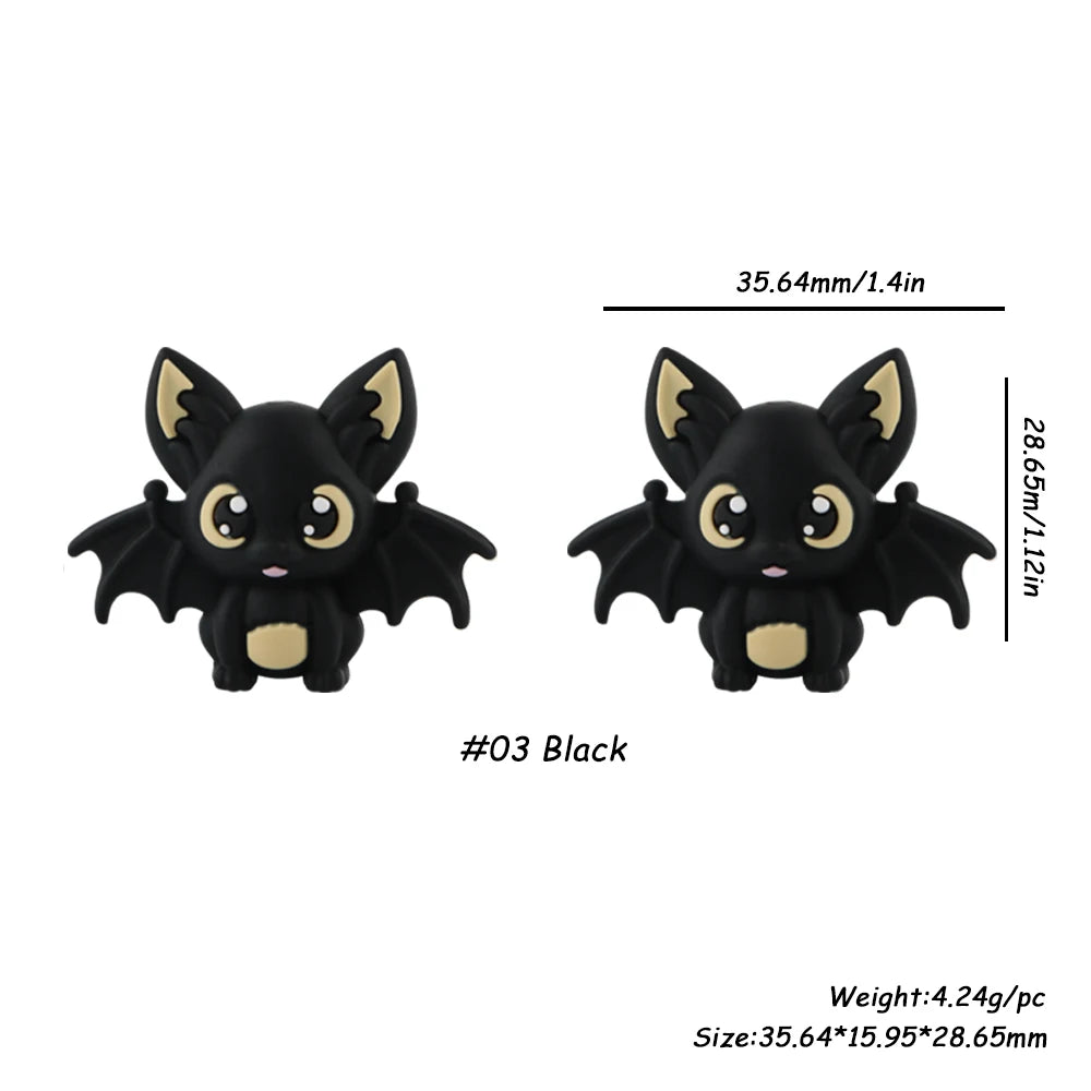 Batty Silicone Craft Beads