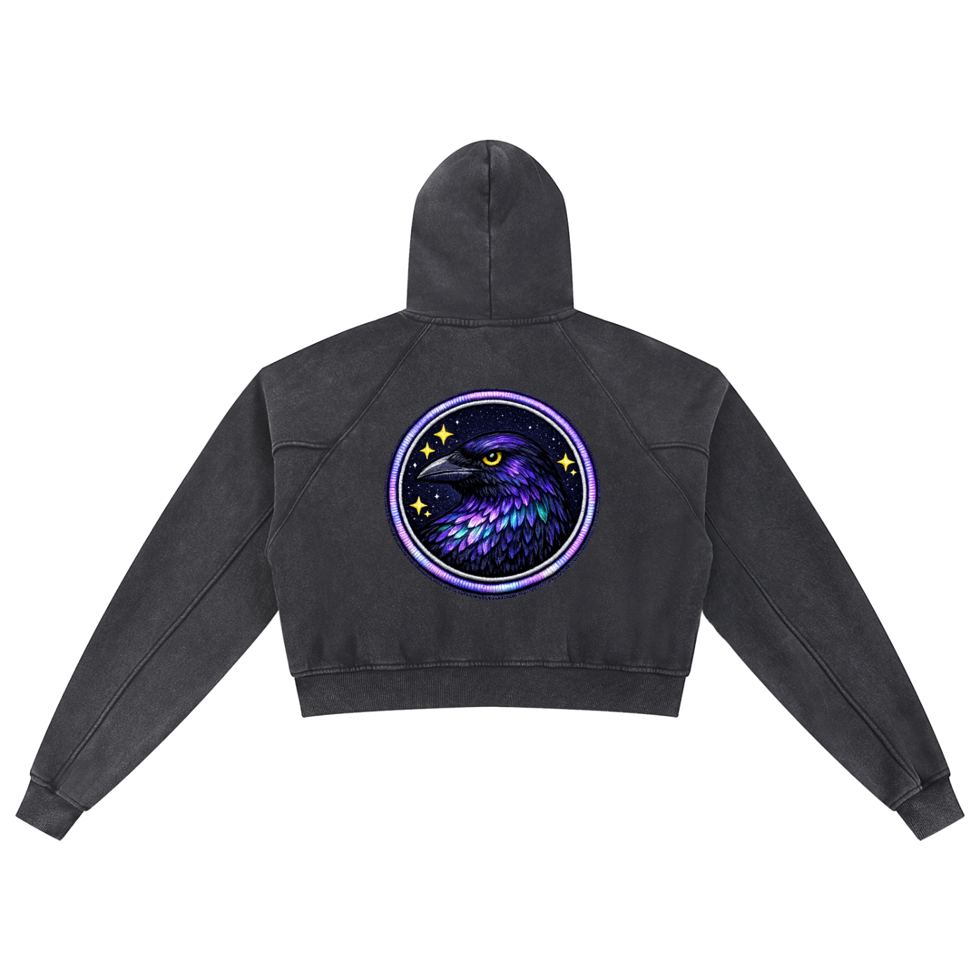The Mist-Washed Cropped Hoodie